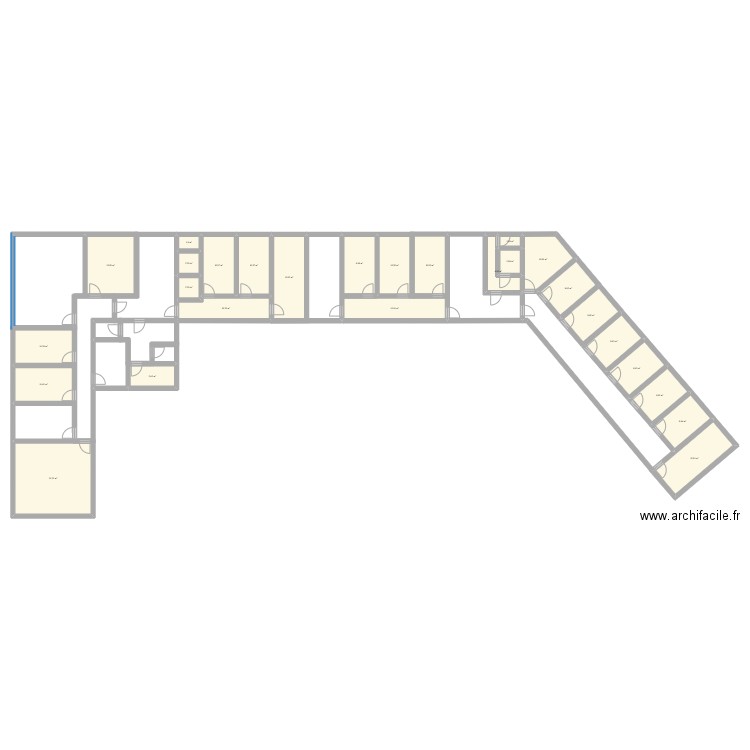 BEL ABRI. Plan de 27 pièces et 258 m2