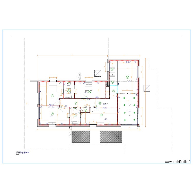 Plan étage. Plan de 0 pièce et 0 m2