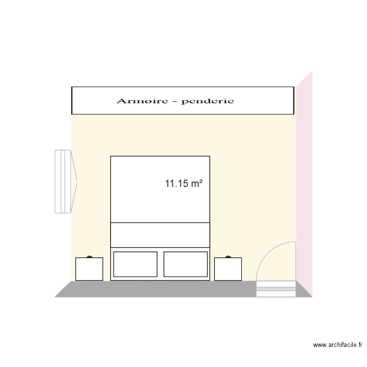 chambre. Plan de 0 pièce et 0 m2