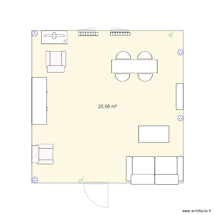 Salla à manger. Plan de 0 pièce et 0 m2