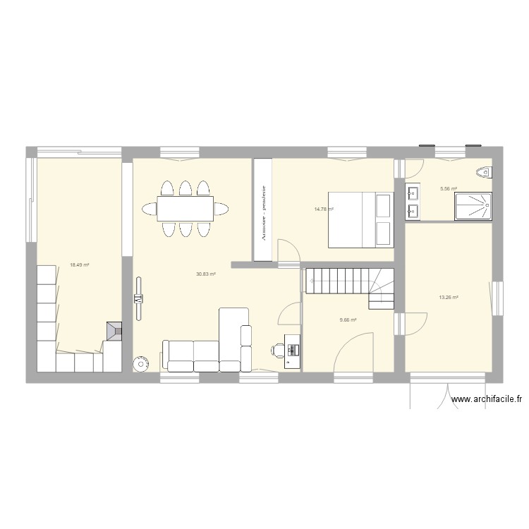 Maison De Vroet modif 01. Plan de 0 pièce et 0 m2