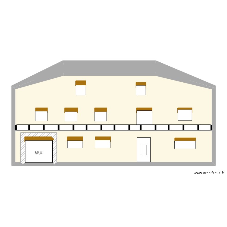 poludniowa strona po. Plan de 0 pièce et 0 m2