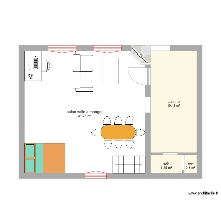 jluc essais 1. Plan de 0 pièce et 0 m2