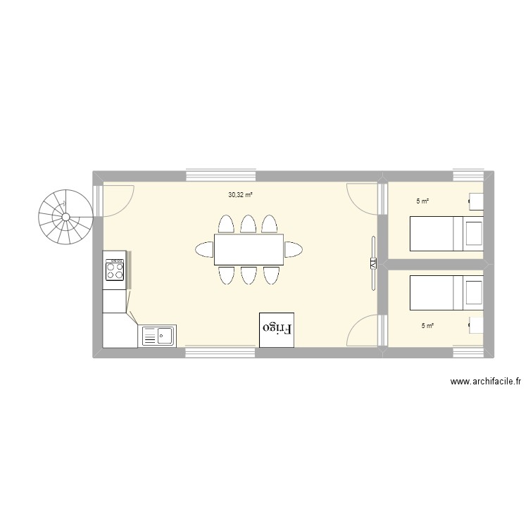 etage nla. Plan de 0 pièce et 0 m2