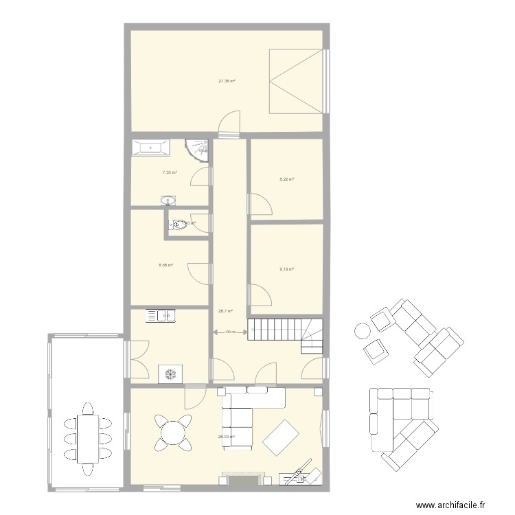 MAISON RDC. Plan de 0 pièce et 0 m2