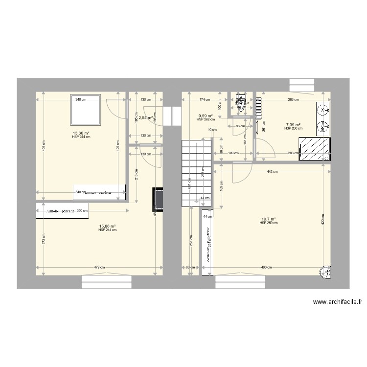 Etage 1. Plan de 0 pièce et 0 m2