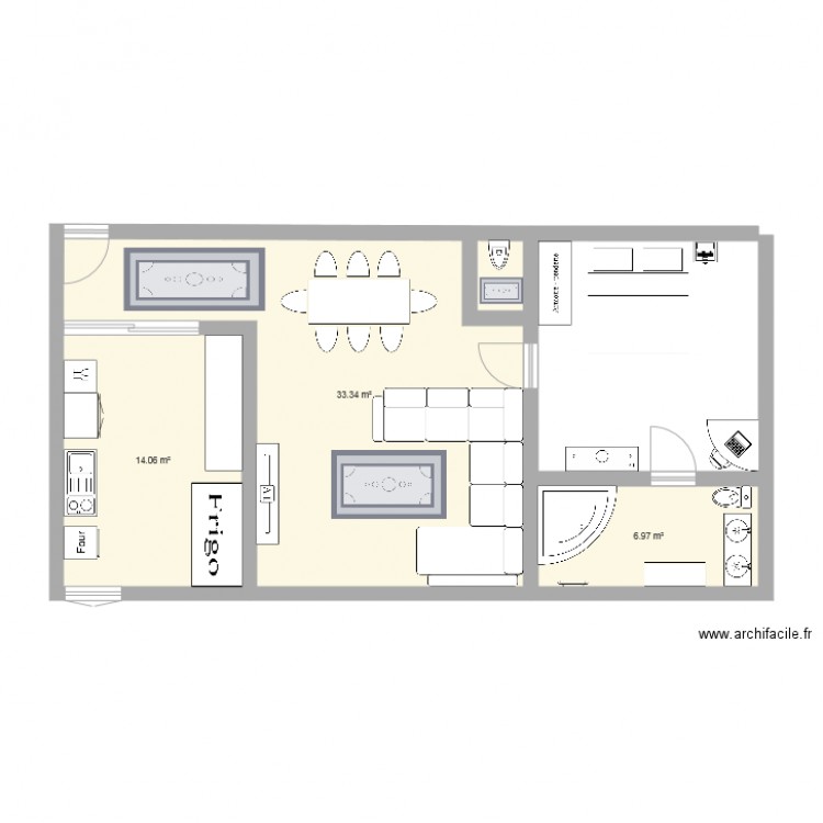 appartement 2. Plan de 0 pièce et 0 m2