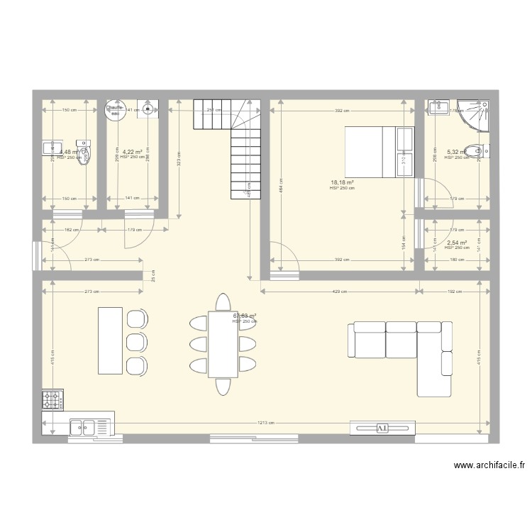 maison. Plan de 0 pièce et 0 m2