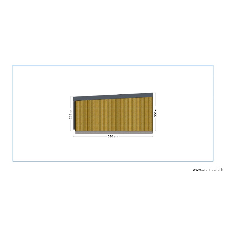 Façade gauche. Plan de 0 pièce et 0 m2