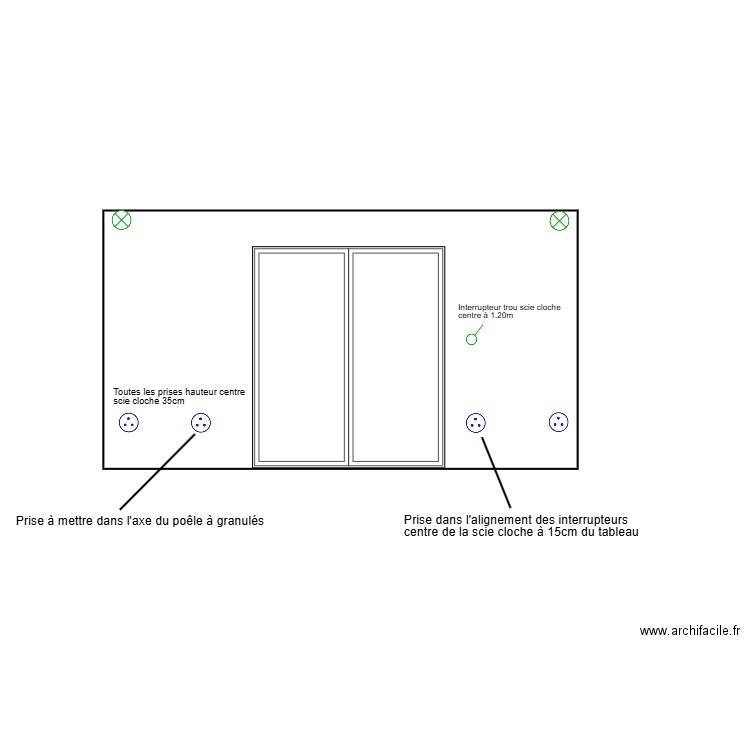 pignon interieur sud elec. Plan de 0 pièce et 0 m2