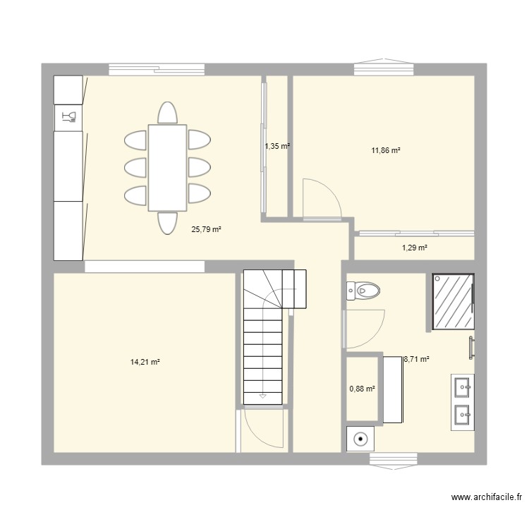 salon CUISINE. Plan de 0 pièce et 0 m2