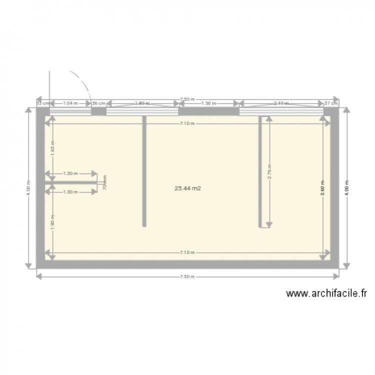 Refectoire. Plan de 0 pièce et 0 m2