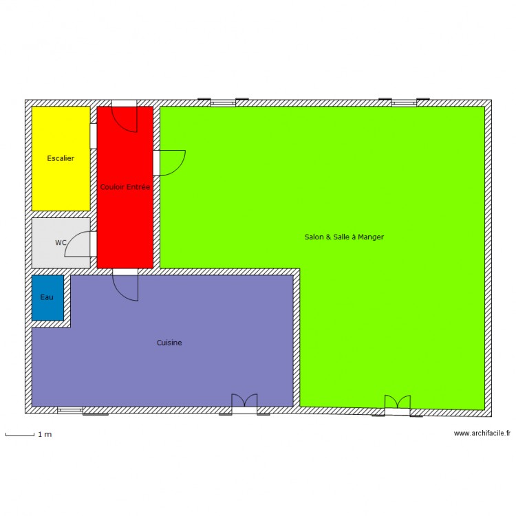 Maison RDC. Plan de 0 pièce et 0 m2