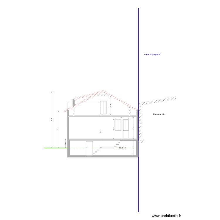 Arrriere. Plan de 0 pièce et 0 m2