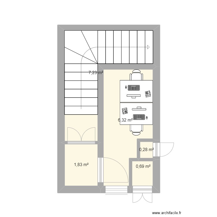 bureau clos des camphriers. Plan de 0 pièce et 0 m2