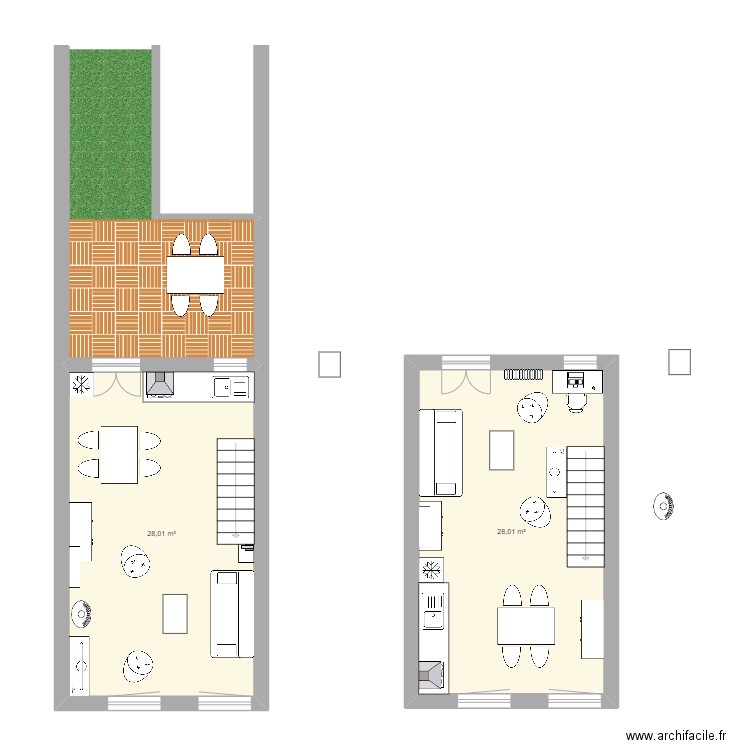 1750 premier alt escalier. Plan de 0 pièce et 0 m2