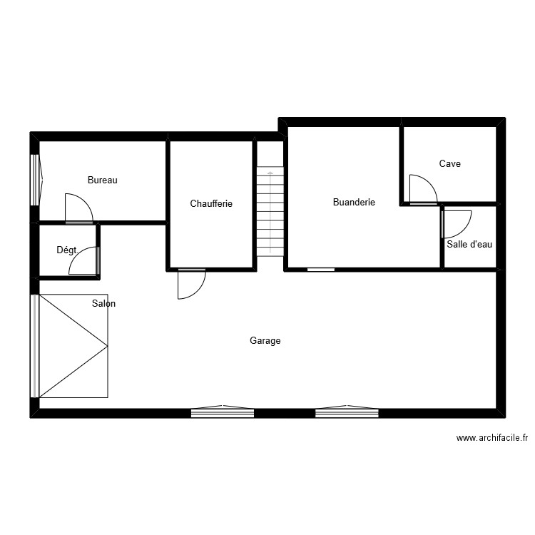 Munier. Plan de 20 pièces et 204 m2