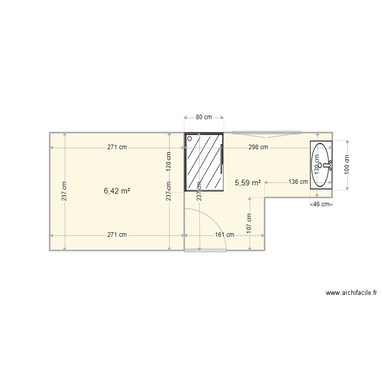 Etage. Plan de 0 pièce et 0 m2