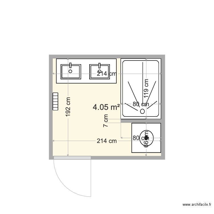 SDB BOTTI. Plan de 0 pièce et 0 m2