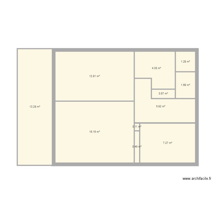 Chantemerle F2. Plan de 0 pièce et 0 m2