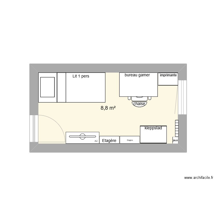 chambre2. Plan de 0 pièce et 0 m2