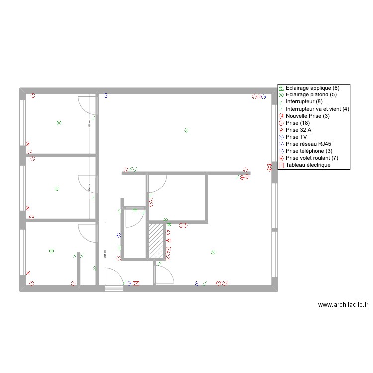 12 chemin canot. Plan de 4 pièces et 98 m2