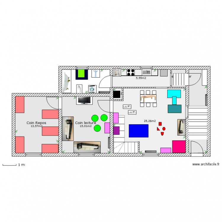 1ER ETAGE. Plan de 0 pièce et 0 m2