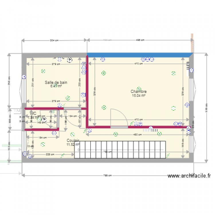 maison comble. Plan de 0 pièce et 0 m2