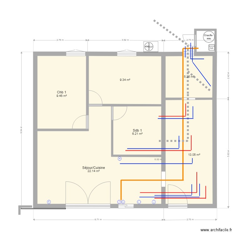 B 53 réseaux. Plan de 0 pièce et 0 m2