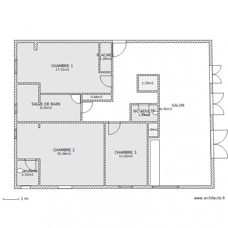 MICRO CRECHE AVANT TRAVAUS. Plan de 0 pièce et 0 m2