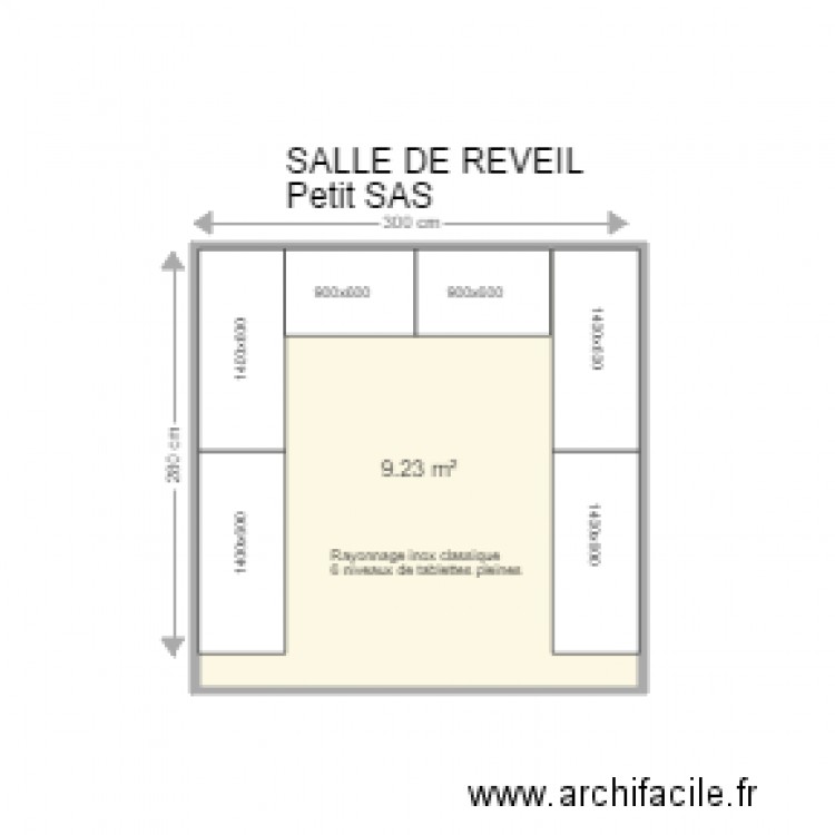 Centre jean Perrin Salle de réveil. Plan de 0 pièce et 0 m2