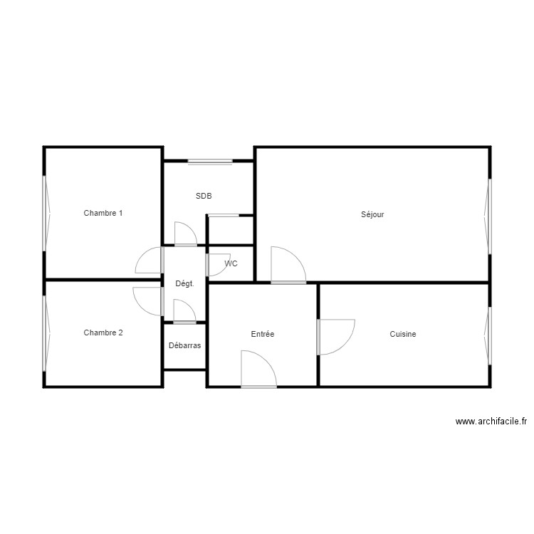 plan T3. Plan de 0 pièce et 0 m2