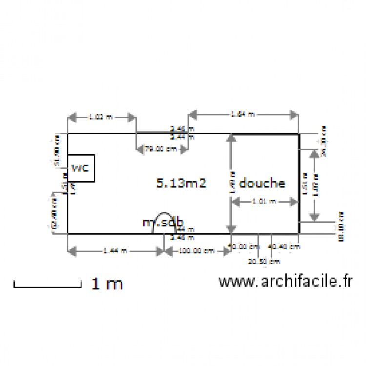 Salle de bain. Plan de 0 pièce et 0 m2