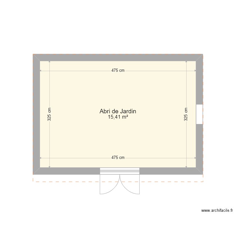 Abri Jardin. Plan de 0 pièce et 0 m2