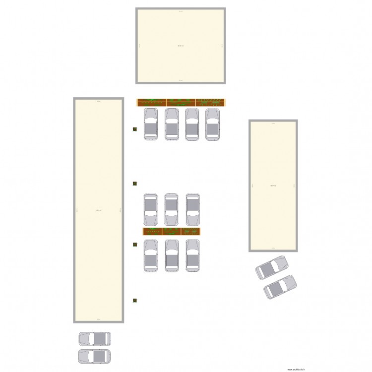 essai parking. Plan de 0 pièce et 0 m2