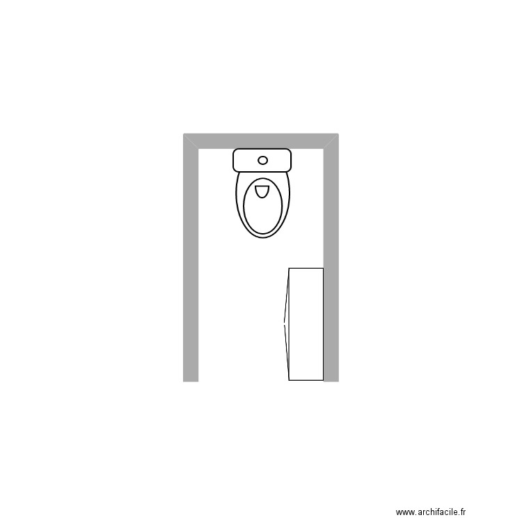 Toilettes. Plan de 0 pièce et 0 m2