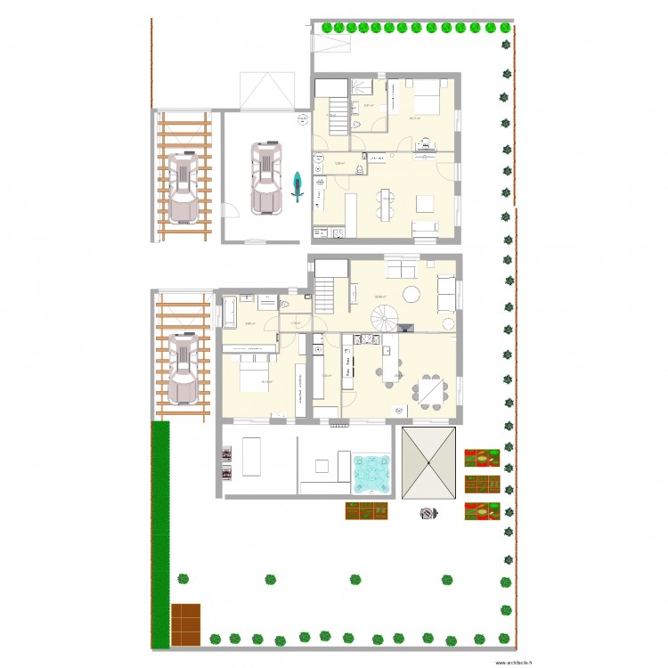 plan les fauvettes chambre. Plan de 0 pièce et 0 m2