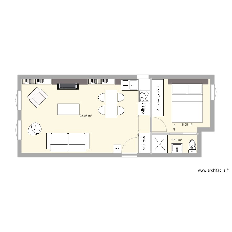 Plan bv S Today amenagement. Plan de 0 pièce et 0 m2