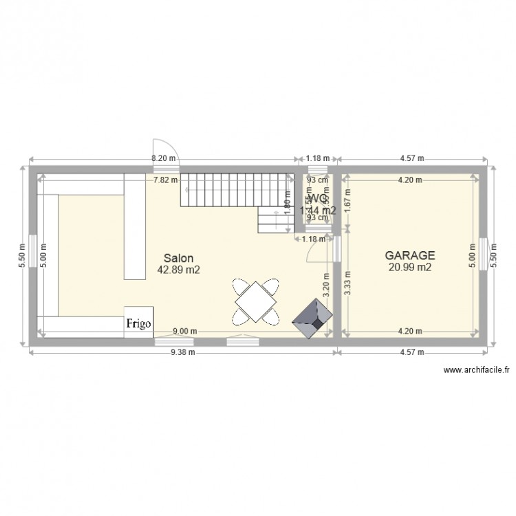 MAISON VUE DU DESSUS EXISTANTE. Plan de 0 pièce et 0 m2