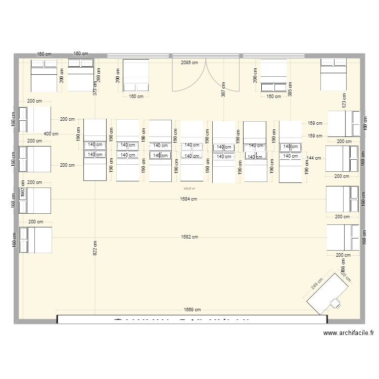 PEROLS. Plan de 1 pièce et 336 m2