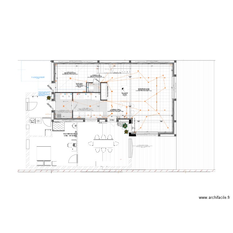 projet extension 1er essai. Plan de 0 pièce et 0 m2