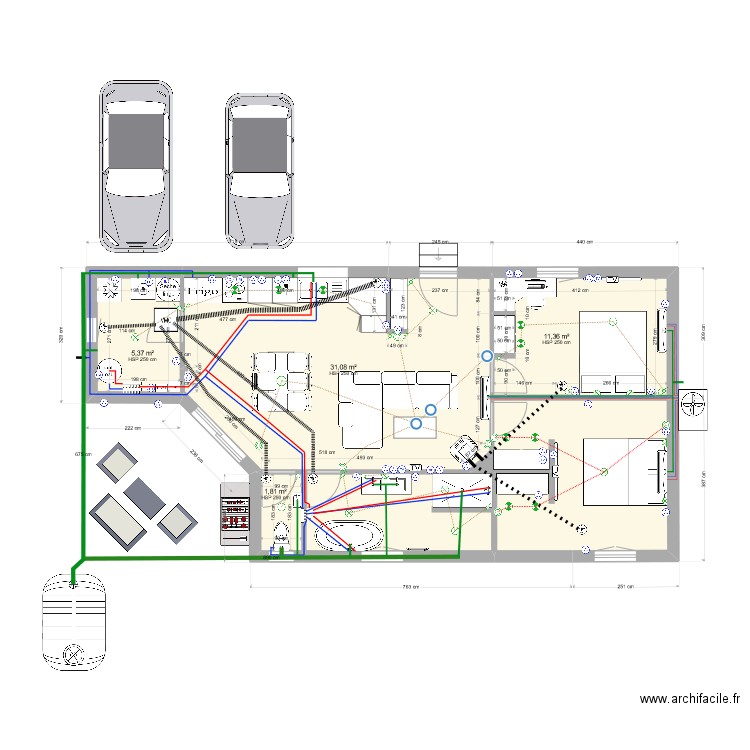 ossature bois bis 1. Plan de 0 pièce et 0 m2