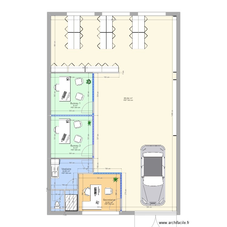 Bureau V1. Plan de 0 pièce et 0 m2