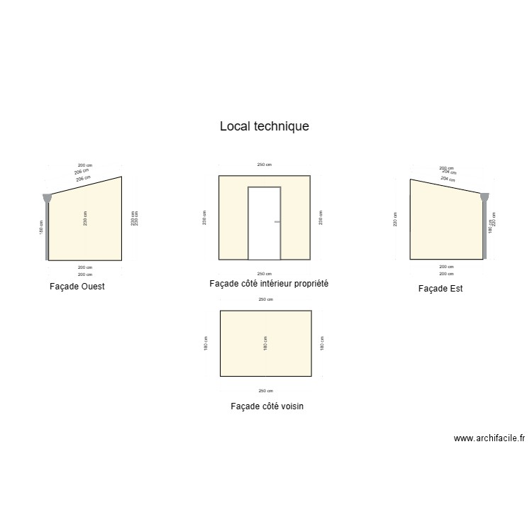 Pool house. Plan de 0 pièce et 0 m2