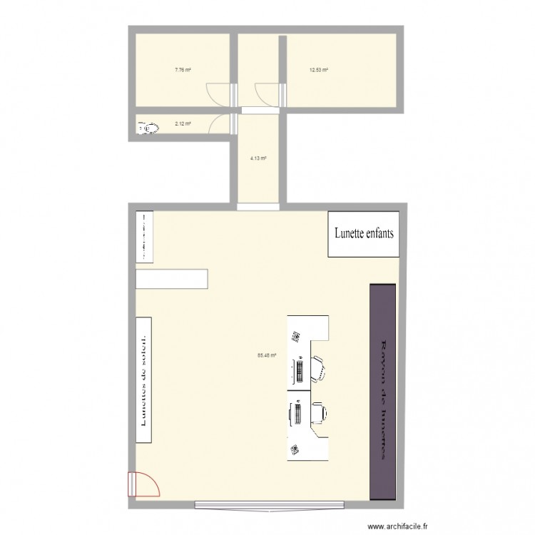 Magasin 3D. Plan de 0 pièce et 0 m2