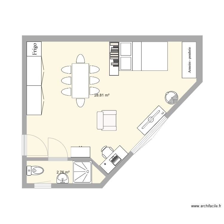 appart puits 3. Plan de 0 pièce et 0 m2