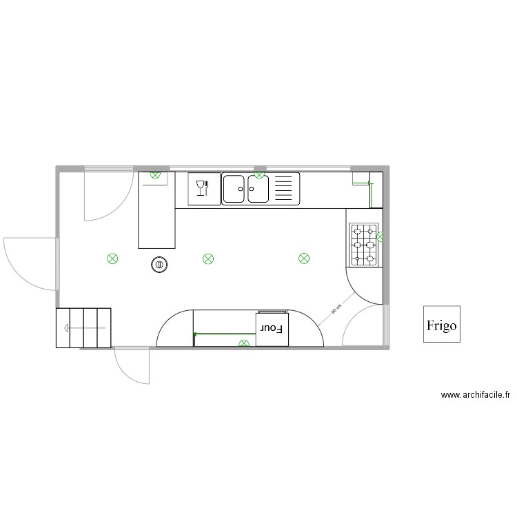 Plan Cuisine Argoules. Plan de 0 pièce et 0 m2