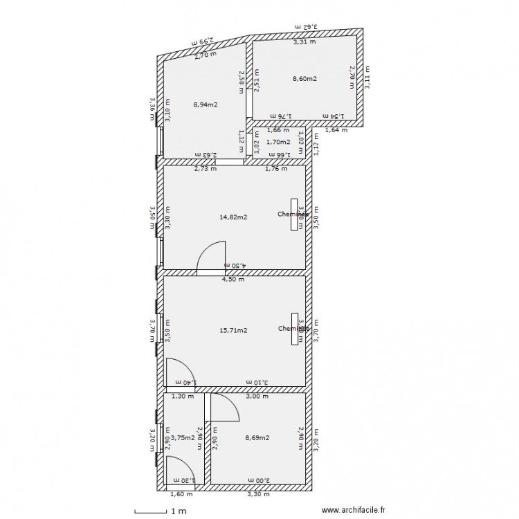 appartement origine T3 ok. Plan de 0 pièce et 0 m2