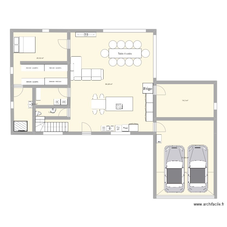 Maison Chorey. Plan de 0 pièce et 0 m2