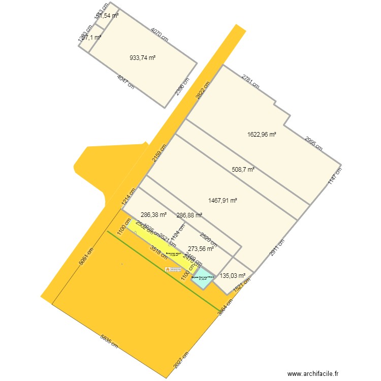 Charculor 2025 - Extension. Plan de 12 pièces et 5850 m2